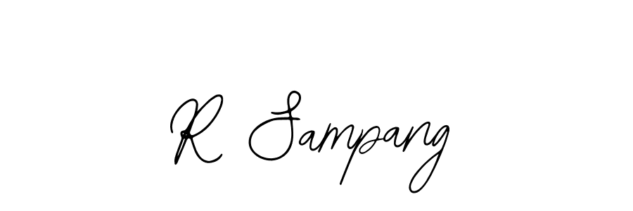 Use a signature maker to create a handwritten signature online. With this signature software, you can design (Bearetta-2O07w) your own signature for name R Sampang. R Sampang signature style 12 images and pictures png