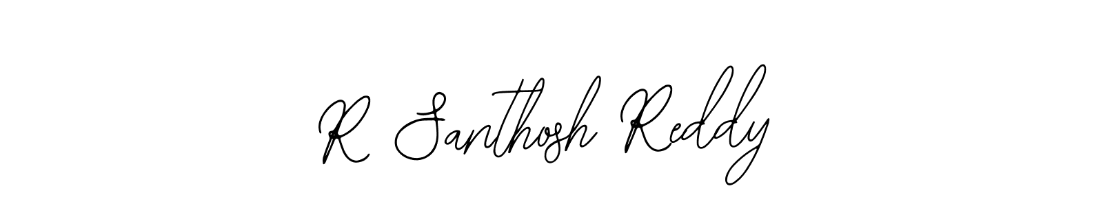 Bearetta-2O07w is a professional signature style that is perfect for those who want to add a touch of class to their signature. It is also a great choice for those who want to make their signature more unique. Get R Santhosh Reddy name to fancy signature for free. R Santhosh Reddy signature style 12 images and pictures png