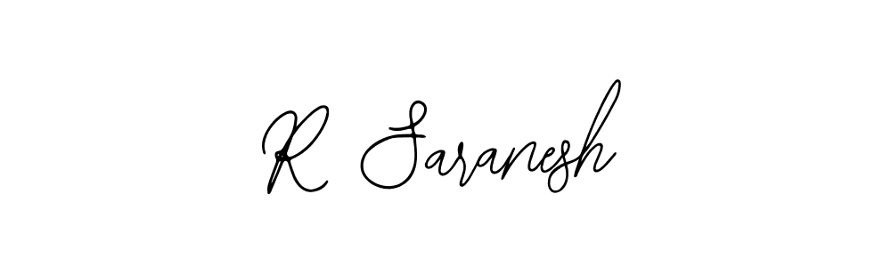 Similarly Bearetta-2O07w is the best handwritten signature design. Signature creator online .You can use it as an online autograph creator for name R Saranesh. R Saranesh signature style 12 images and pictures png