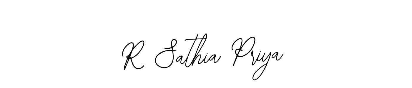 Design your own signature with our free online signature maker. With this signature software, you can create a handwritten (Bearetta-2O07w) signature for name R Sathia Priya. R Sathia Priya signature style 12 images and pictures png