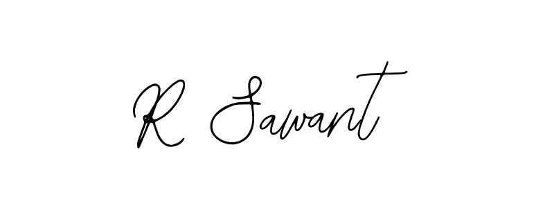 How to make R Sawant name signature. Use Bearetta-2O07w style for creating short signs online. This is the latest handwritten sign. R Sawant signature style 12 images and pictures png