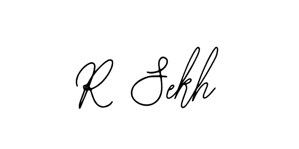 You should practise on your own different ways (Bearetta-2O07w) to write your name (R Sekh) in signature. don't let someone else do it for you. R Sekh signature style 12 images and pictures png