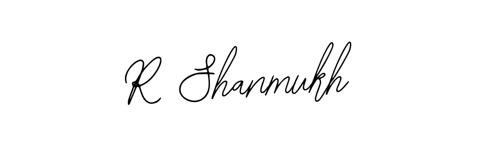 You should practise on your own different ways (Bearetta-2O07w) to write your name (R Shanmukh) in signature. don't let someone else do it for you. R Shanmukh signature style 12 images and pictures png