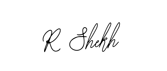 Make a beautiful signature design for name R Shekh. With this signature (Bearetta-2O07w) style, you can create a handwritten signature for free. R Shekh signature style 12 images and pictures png