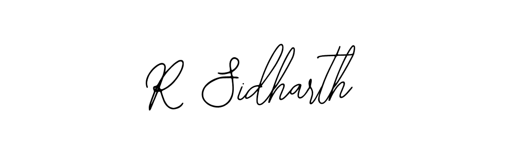 How to make R Sidharth name signature. Use Bearetta-2O07w style for creating short signs online. This is the latest handwritten sign. R Sidharth signature style 12 images and pictures png
