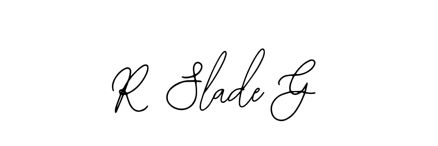 if you are searching for the best signature style for your name R Slade G. so please give up your signature search. here we have designed multiple signature styles  using Bearetta-2O07w. R Slade G signature style 12 images and pictures png