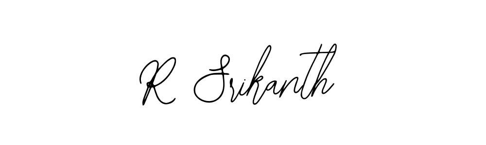 The best way (Bearetta-2O07w) to make a short signature is to pick only two or three words in your name. The name R Srikanth include a total of six letters. For converting this name. R Srikanth signature style 12 images and pictures png