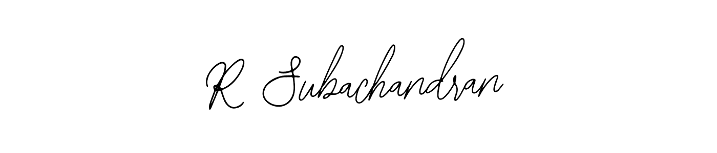 Best and Professional Signature Style for R Subachandran. Bearetta-2O07w Best Signature Style Collection. R Subachandran signature style 12 images and pictures png