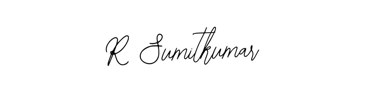 The best way (Bearetta-2O07w) to make a short signature is to pick only two or three words in your name. The name R Sumitkumar include a total of six letters. For converting this name. R Sumitkumar signature style 12 images and pictures png