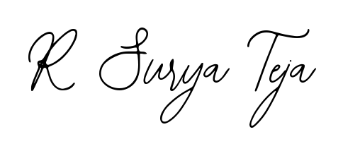 Make your name R Surya Teja memorable on every contract using Bearetta-2O07w autograph style. Instant transparent background export available. R Surya Teja signature style 12 images and pictures png
