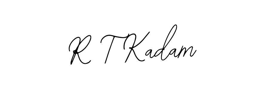 Make a beautiful signature design for name R T Kadam. With this signature (Bearetta-2O07w) style, you can create a handwritten signature for free. R T Kadam signature style 12 images and pictures png
