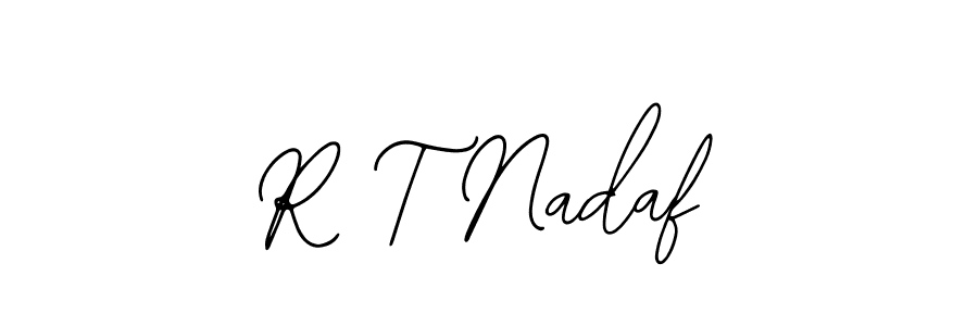 Make a beautiful signature design for name R T Nadaf. With this signature (Bearetta-2O07w) style, you can create a handwritten signature for free. R T Nadaf signature style 12 images and pictures png