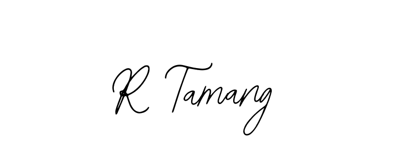Design your own signature with our free online signature maker. With this signature software, you can create a handwritten (Bearetta-2O07w) signature for name R Tamang. R Tamang signature style 12 images and pictures png