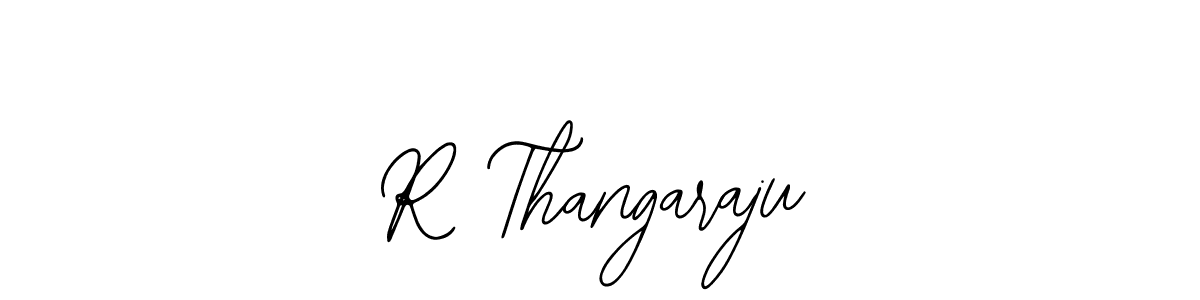 Create a beautiful signature design for name R Thangaraju. With this signature (Bearetta-2O07w) fonts, you can make a handwritten signature for free. R Thangaraju signature style 12 images and pictures png