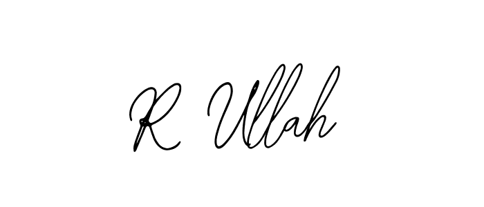 Make a beautiful signature design for name R Ullah. Use this online signature maker to create a handwritten signature for free. R Ullah signature style 12 images and pictures png