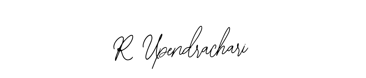 Use a signature maker to create a handwritten signature online. With this signature software, you can design (Bearetta-2O07w) your own signature for name R Upendrachari. R Upendrachari signature style 12 images and pictures png