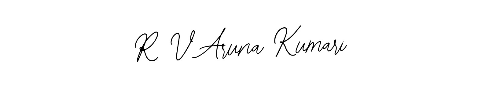 Create a beautiful signature design for name R V Aruna Kumari. With this signature (Bearetta-2O07w) fonts, you can make a handwritten signature for free. R V Aruna Kumari signature style 12 images and pictures png