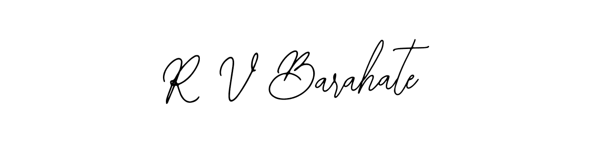 You should practise on your own different ways (Bearetta-2O07w) to write your name (R V Barahate) in signature. don't let someone else do it for you. R V Barahate signature style 12 images and pictures png