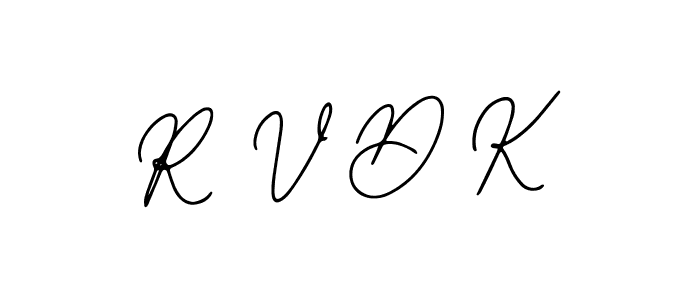 Also we have R V D K name is the best signature style. Create professional handwritten signature collection using Bearetta-2O07w autograph style. R V D K signature style 12 images and pictures png