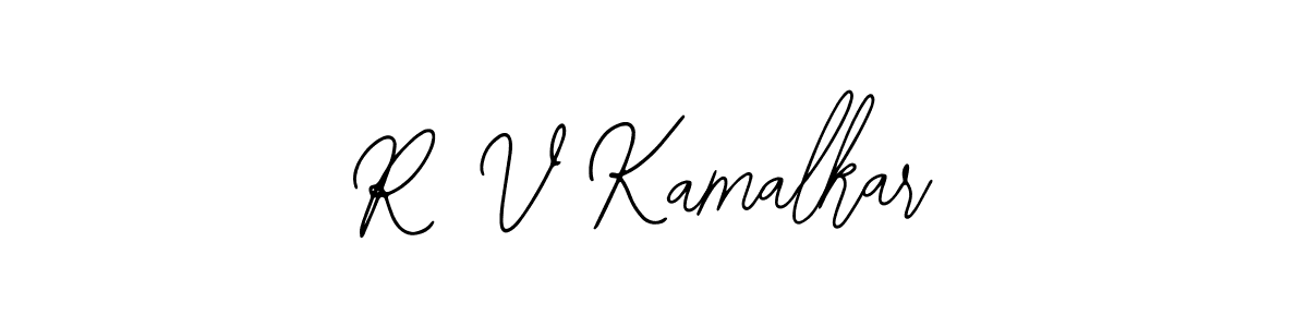 Also You can easily find your signature by using the search form. We will create R V Kamalkar name handwritten signature images for you free of cost using Bearetta-2O07w sign style. R V Kamalkar signature style 12 images and pictures png