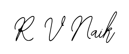 Looking for an artistic signature for R V Naik? The Bearetta-2O07w calligraphy style gives a sophisticated flow suitable for business cards and emails. R V Naik signature style 12 images and pictures png