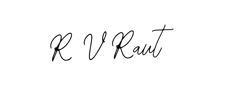 How to make R V Raut signature? Bearetta-2O07w is a professional autograph style. Create handwritten signature for R V Raut name. R V Raut signature style 12 images and pictures png