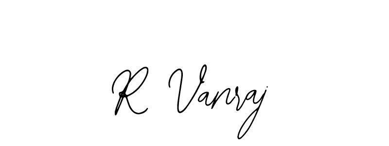 if you are searching for the best signature style for your name R Vanraj. so please give up your signature search. here we have designed multiple signature styles  using Bearetta-2O07w. R Vanraj signature style 12 images and pictures png