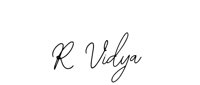 Bearetta-2O07w is a professional signature style that is perfect for those who want to add a touch of class to their signature. It is also a great choice for those who want to make their signature more unique. Get R Vidya name to fancy signature for free. R Vidya signature style 12 images and pictures png
