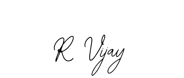 Make a beautiful signature design for name R Vijay. With this signature (Bearetta-2O07w) style, you can create a handwritten signature for free. R Vijay signature style 12 images and pictures png