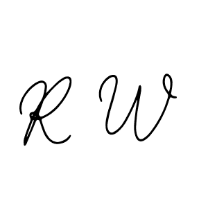 How to make R W name signature. Use Bearetta-2O07w style for creating short signs online. This is the latest handwritten sign. R W signature style 12 images and pictures png