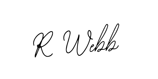 You should practise on your own different ways (Bearetta-2O07w) to write your name (R Webb) in signature. don't let someone else do it for you. R Webb signature style 12 images and pictures png