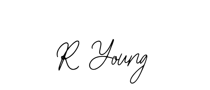 You should practise on your own different ways (Bearetta-2O07w) to write your name (R Young) in signature. don't let someone else do it for you. R Young signature style 12 images and pictures png