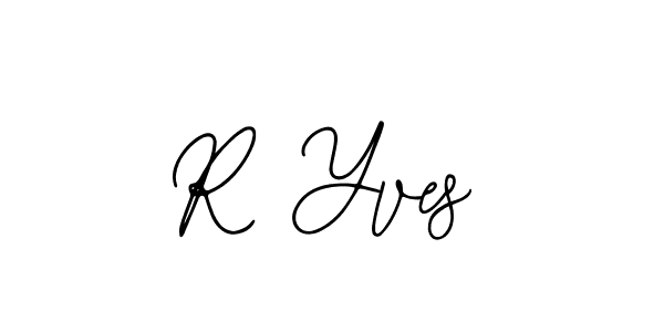 How to make R Yves name signature. Use Bearetta-2O07w style for creating short signs online. This is the latest handwritten sign. R Yves signature style 12 images and pictures png