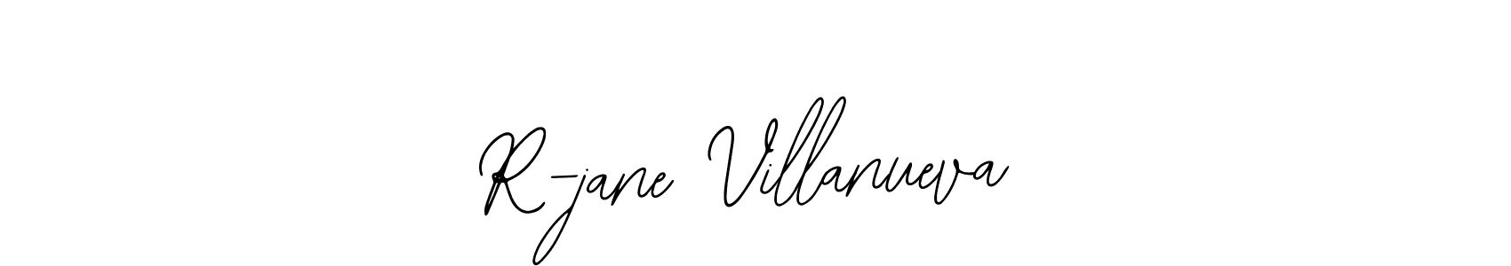 Bearetta-2O07w is a professional signature style that is perfect for those who want to add a touch of class to their signature. It is also a great choice for those who want to make their signature more unique. Get R-jane Villanueva name to fancy signature for free. R-jane Villanueva signature style 12 images and pictures png