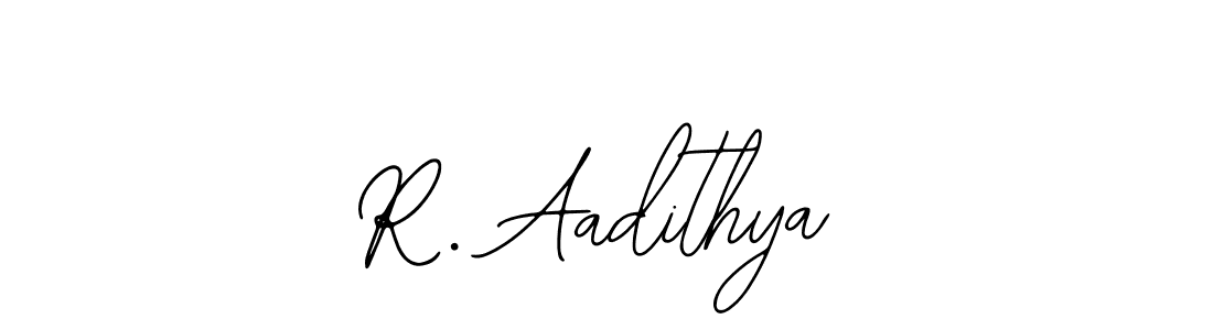 Also You can easily find your signature by using the search form. We will create R. Aadithya name handwritten signature images for you free of cost using Bearetta-2O07w sign style. R. Aadithya signature style 12 images and pictures png
