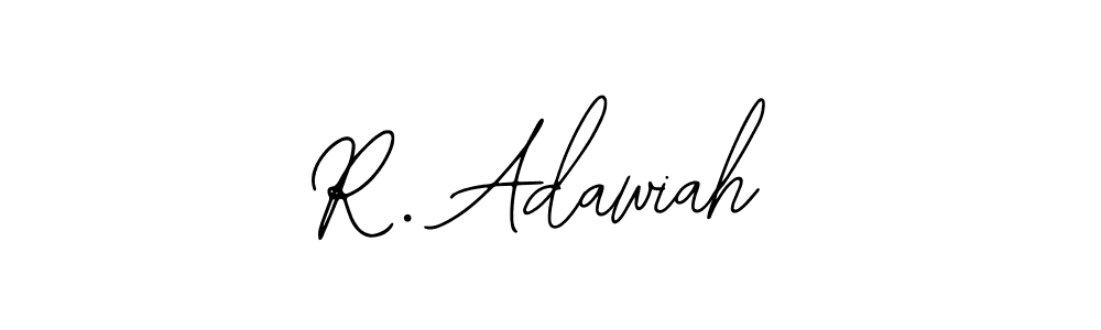 Create a beautiful signature design for name R. Adawiah. With this signature (Bearetta-2O07w) fonts, you can make a handwritten signature for free. R. Adawiah signature style 12 images and pictures png