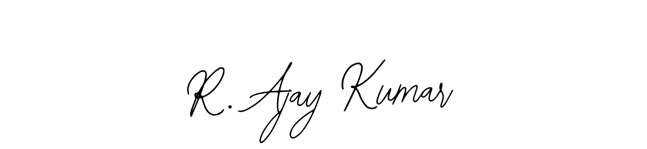 The best way (Bearetta-2O07w) to make a short signature is to pick only two or three words in your name. The name R. Ajay Kumar include a total of six letters. For converting this name. R. Ajay Kumar signature style 12 images and pictures png
