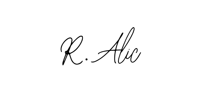 Best and Professional Signature Style for R. Alic. Bearetta-2O07w Best Signature Style Collection. R. Alic signature style 12 images and pictures png