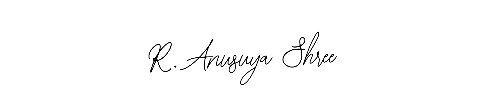 See photos of R. Anusuya Shree official signature by Spectra . Check more albums & portfolios. Read reviews & check more about Bearetta-2O07w font. R. Anusuya Shree signature style 12 images and pictures png