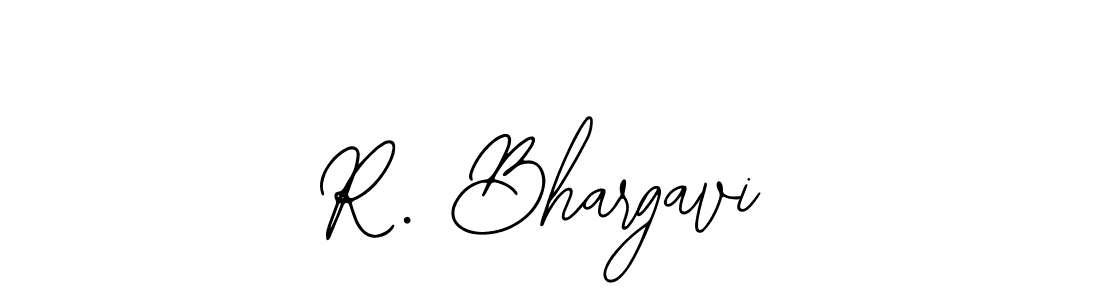 How to make R. Bhargavi name signature. Use Bearetta-2O07w style for creating short signs online. This is the latest handwritten sign. R. Bhargavi signature style 12 images and pictures png