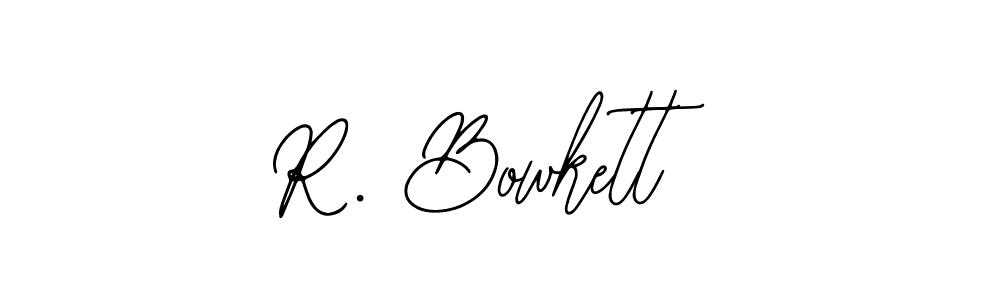 Make a beautiful signature design for name R. Bowkett. With this signature (Bearetta-2O07w) style, you can create a handwritten signature for free. R. Bowkett signature style 12 images and pictures png