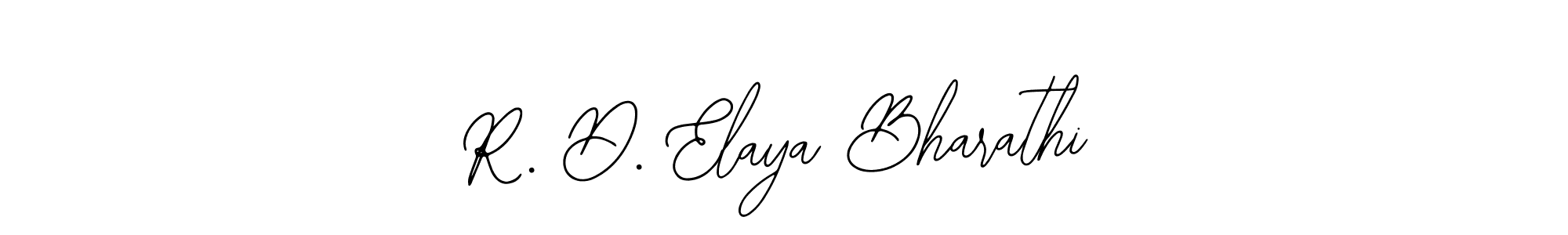 How to make R. D. Elaya Bharathi name signature. Use Bearetta-2O07w style for creating short signs online. This is the latest handwritten sign. R. D. Elaya Bharathi signature style 12 images and pictures png