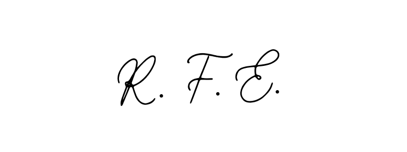 Use a signature maker to create a handwritten signature online. With this signature software, you can design (Bearetta-2O07w) your own signature for name R. F. E.. R. F. E. signature style 12 images and pictures png