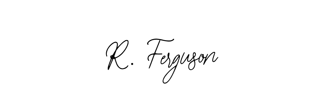 How to make R. Ferguson name signature. Use Bearetta-2O07w style for creating short signs online. This is the latest handwritten sign. R. Ferguson signature style 12 images and pictures png