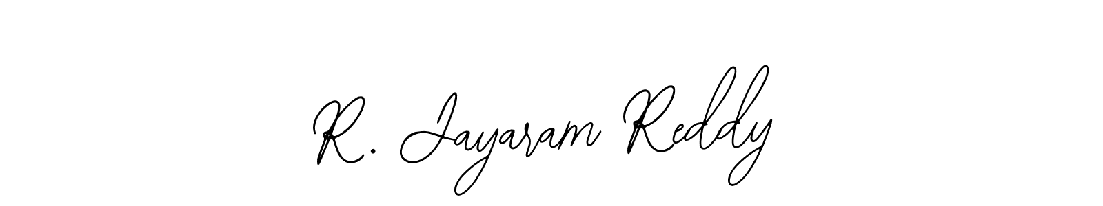 How to make R. Jayaram Reddy name signature. Use Bearetta-2O07w style for creating short signs online. This is the latest handwritten sign. R. Jayaram Reddy signature style 12 images and pictures png