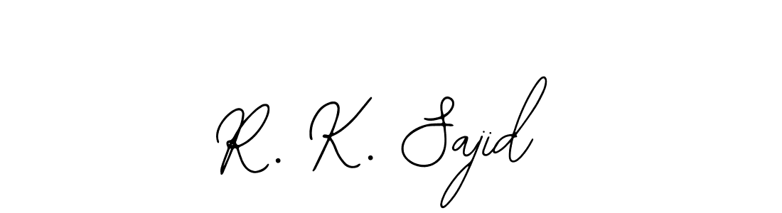 Check out images of Autograph of R. K. Sajid name. Actor R. K. Sajid Signature Style. Bearetta-2O07w is a professional sign style online. R. K. Sajid signature style 12 images and pictures png