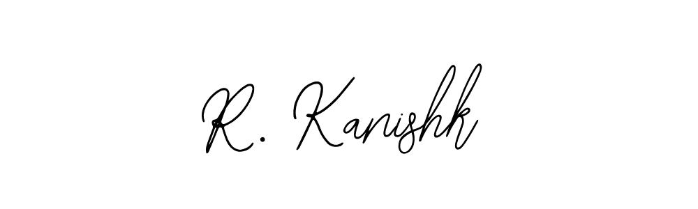 You should practise on your own different ways (Bearetta-2O07w) to write your name (R. Kanishk) in signature. don't let someone else do it for you. R. Kanishk signature style 12 images and pictures png