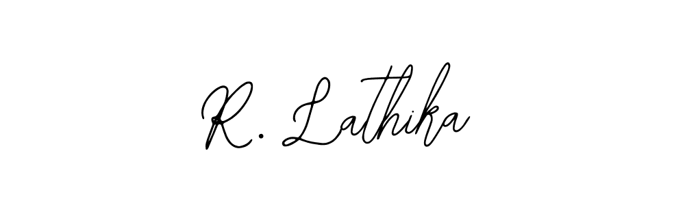 Use a signature maker to create a handwritten signature online. With this signature software, you can design (Bearetta-2O07w) your own signature for name R. Lathika. R. Lathika signature style 12 images and pictures png