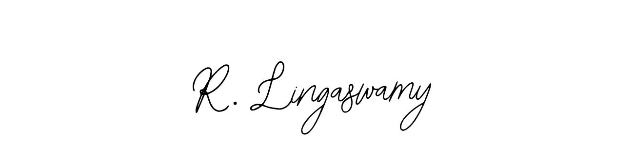 This is the best signature style for the R. Lingaswamy name. Also you like these signature font (Bearetta-2O07w). Mix name signature. R. Lingaswamy signature style 12 images and pictures png