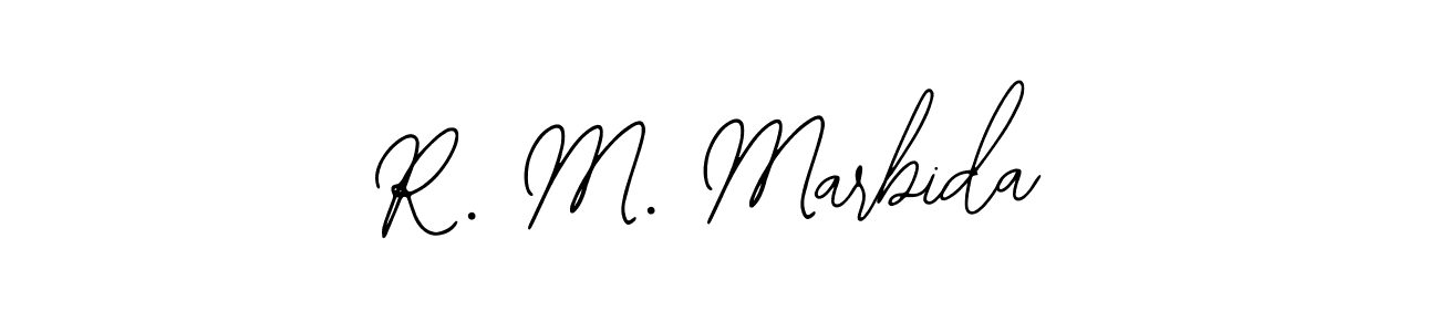 Check out images of Autograph of R. M. Marbida name. Actor R. M. Marbida Signature Style. Bearetta-2O07w is a professional sign style online. R. M. Marbida signature style 12 images and pictures png